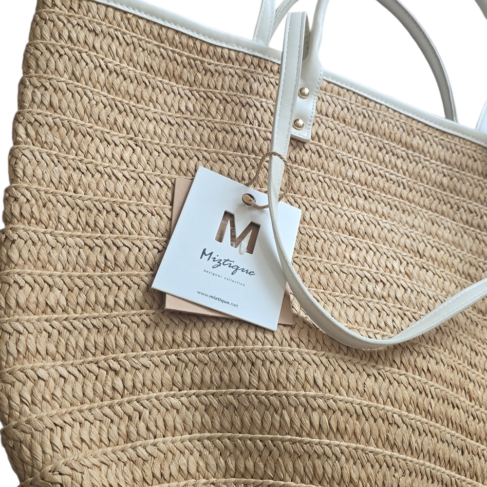 Miztique Deaigner Collection Straw Tote - Picture 4 of 10